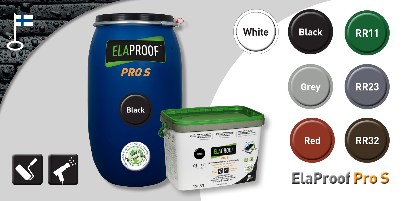ElaProof pro S, white, black, grey, green RR11, grey RR23, red, brown RR32