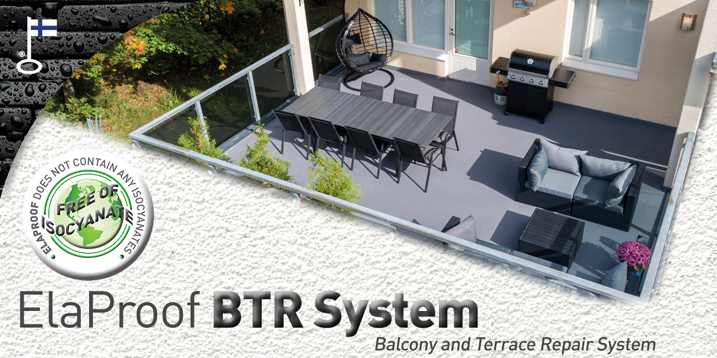 ElaProof BTR System, balcony and terrace repair system, Free of isocyanate -logo